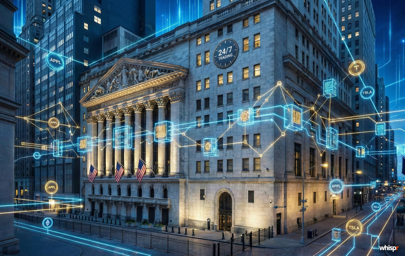 El NYSE apuesta por la blockchain: lanza una plataforma para operar acciones tokenizadas 24/7