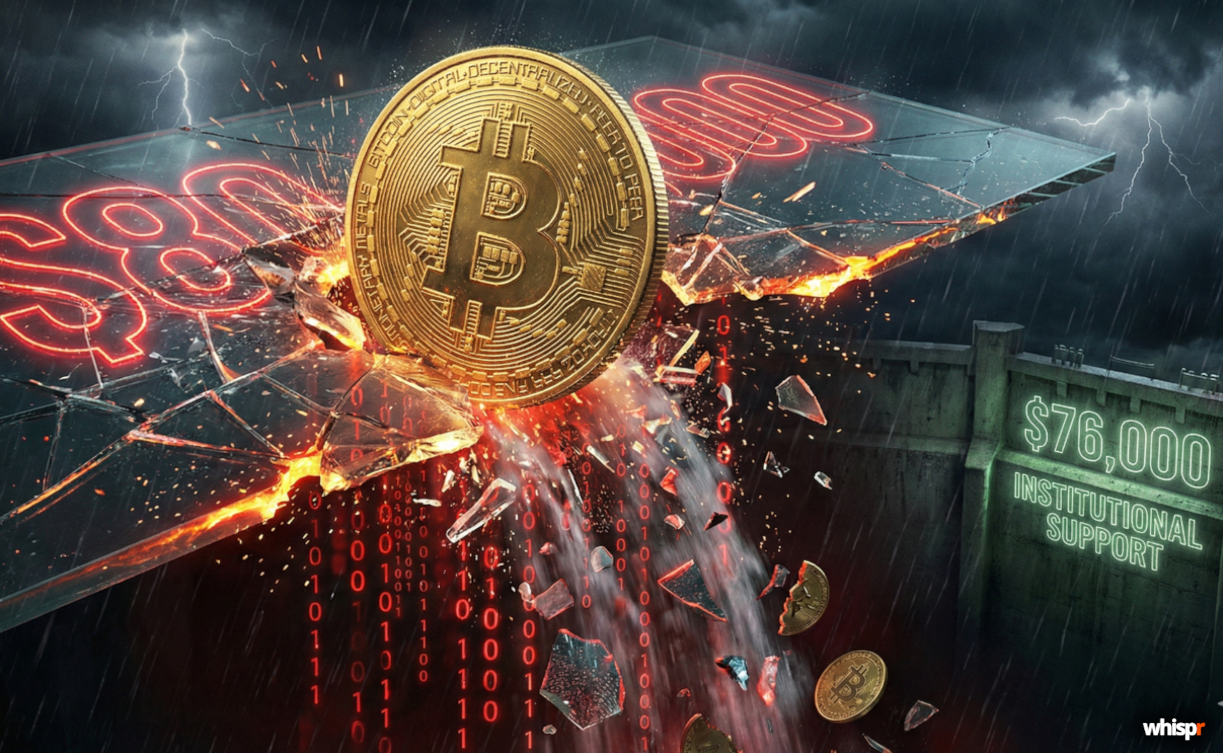 Bitcoin se desploma bajo $80,000: liquidaciones récord y un soporte clave en la mira