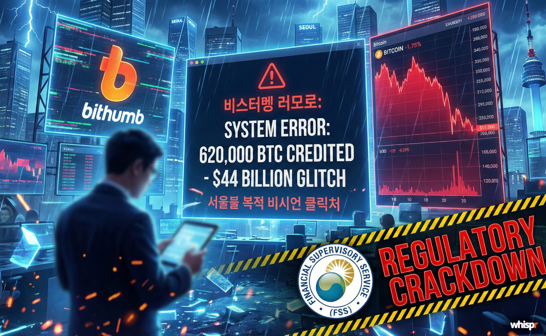 Bithumb se enfrenta a sanciones tras un error millonario con Bitcoin