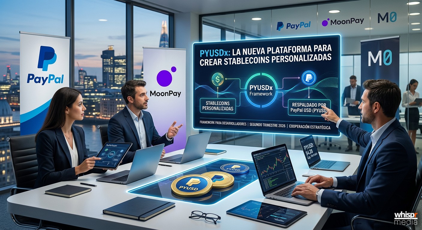 PayPal, MoonPay y M0 lanzan PYUSDx: la nueva plataforma para crear stablecoins personalizadas