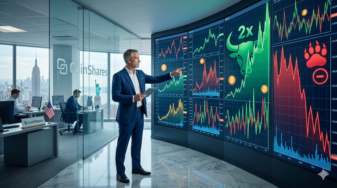 CoinShares apuesta por la volatilidad de Bitcoin con una nueva familia de ETFs en Estados Unidos