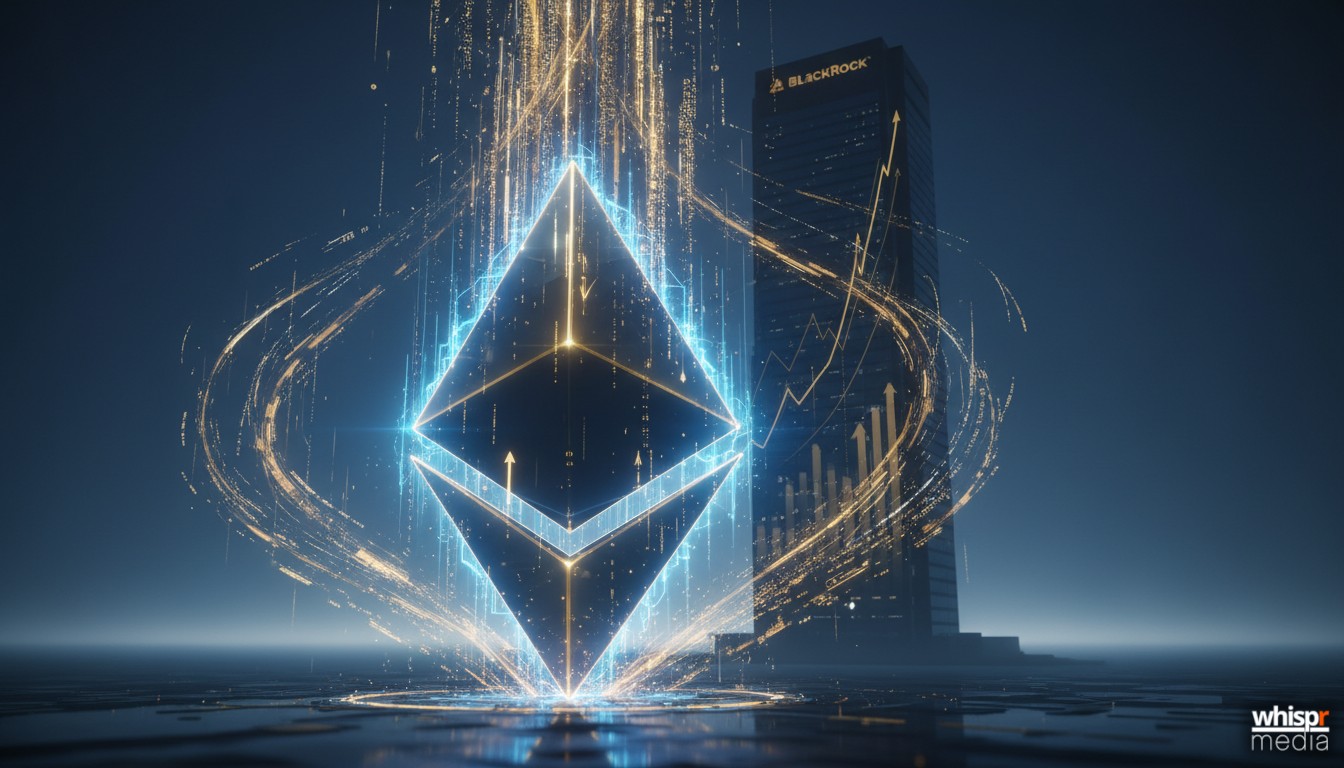 BlackRock apuesta por Bitcoin y Ethereum: lanza un ETF con staking mientras los fondos registran salidas masivas