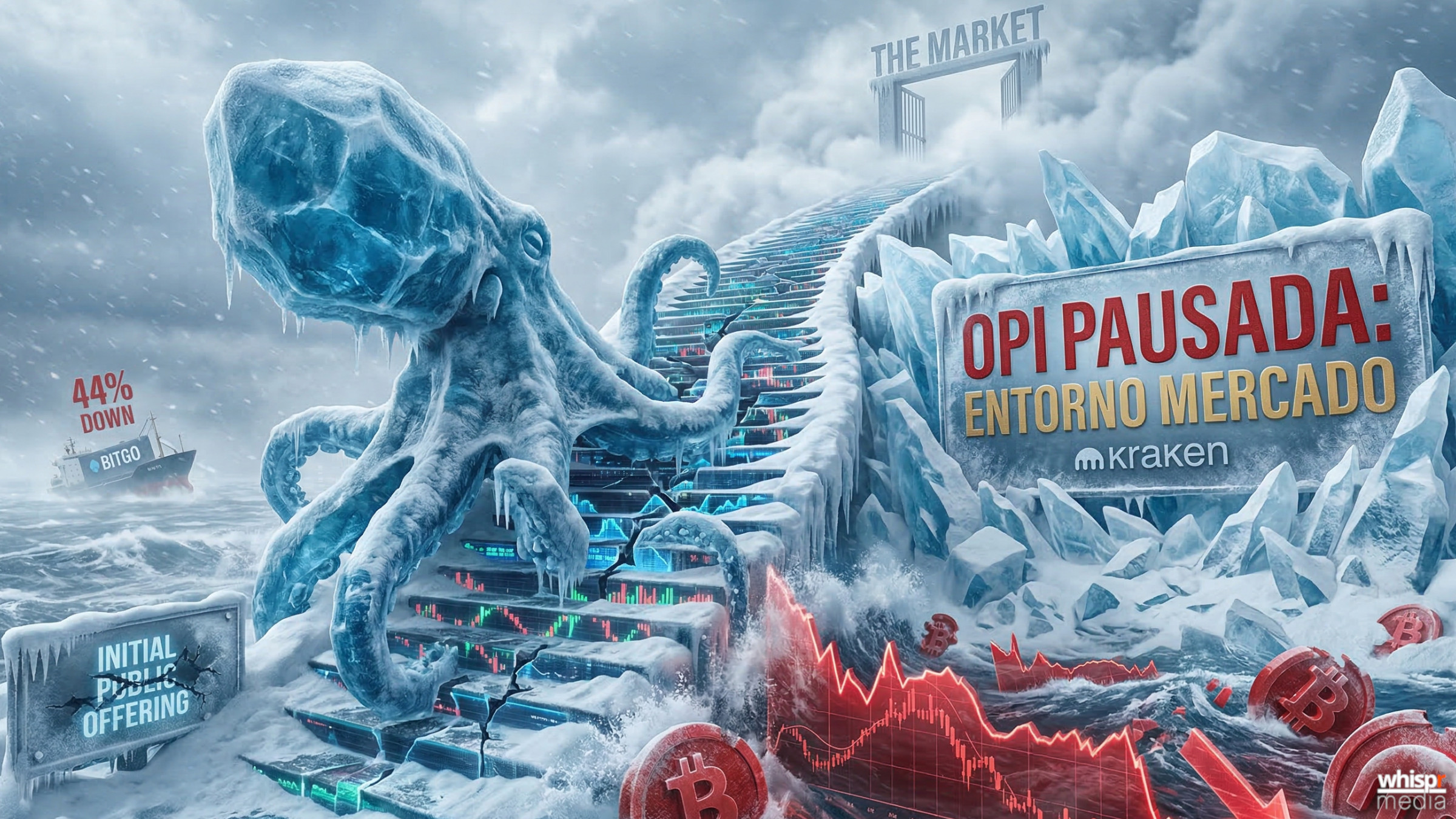 Kraken congela su salida a bolsa: el mercado cripto frena el gran salto del exchange
