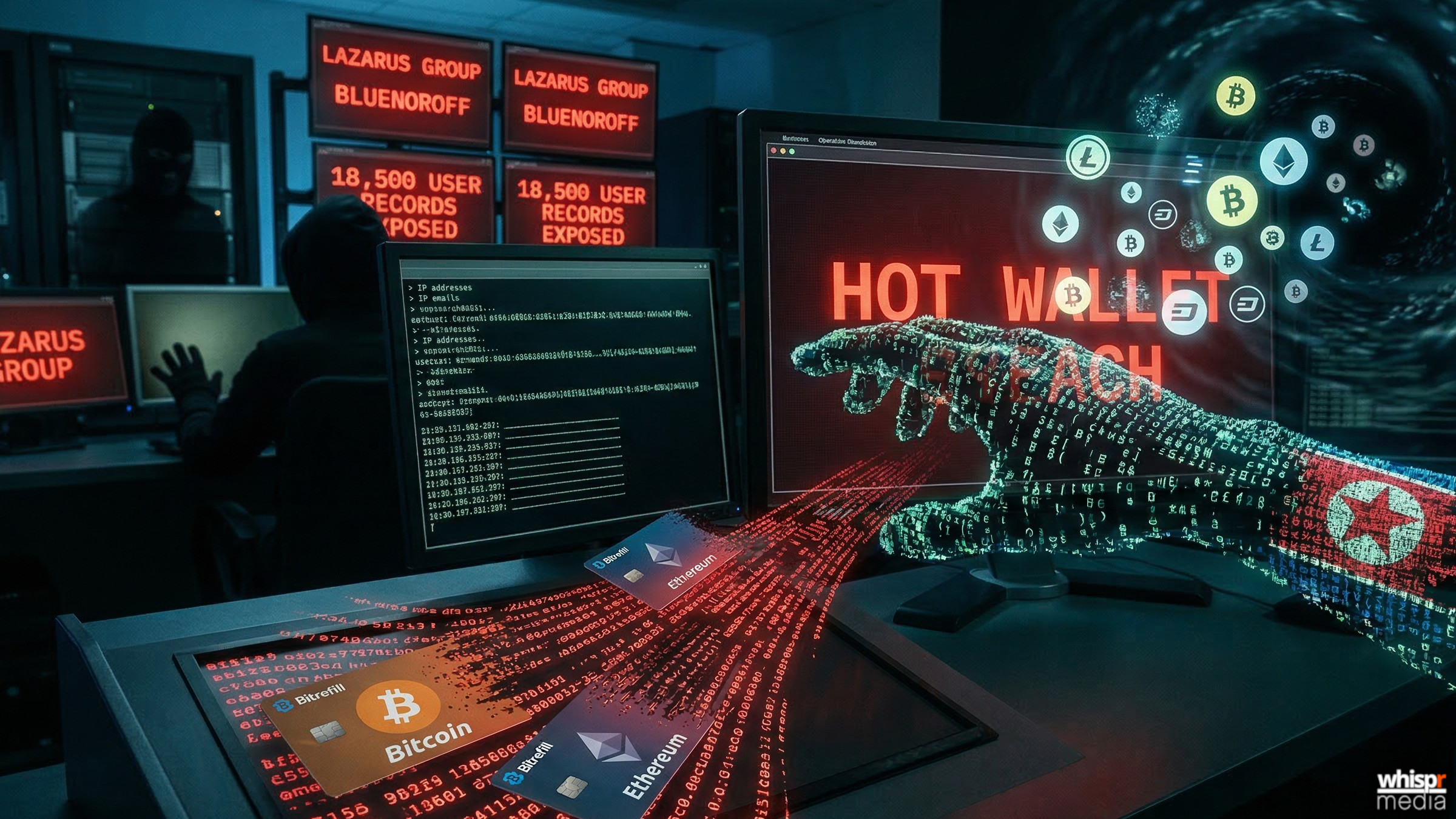El Grupo Lazarus ataca Bitrefill: as&iacute; fue el hackeo que dren&oacute; sus fondos y expuso datos de usuarios