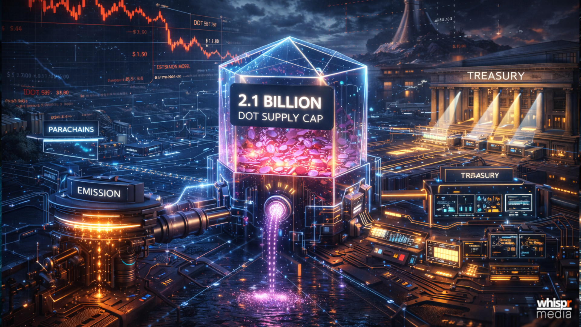 Polkadot redefine sus tokenomics con un tope de 2.1 mil millones de DOT