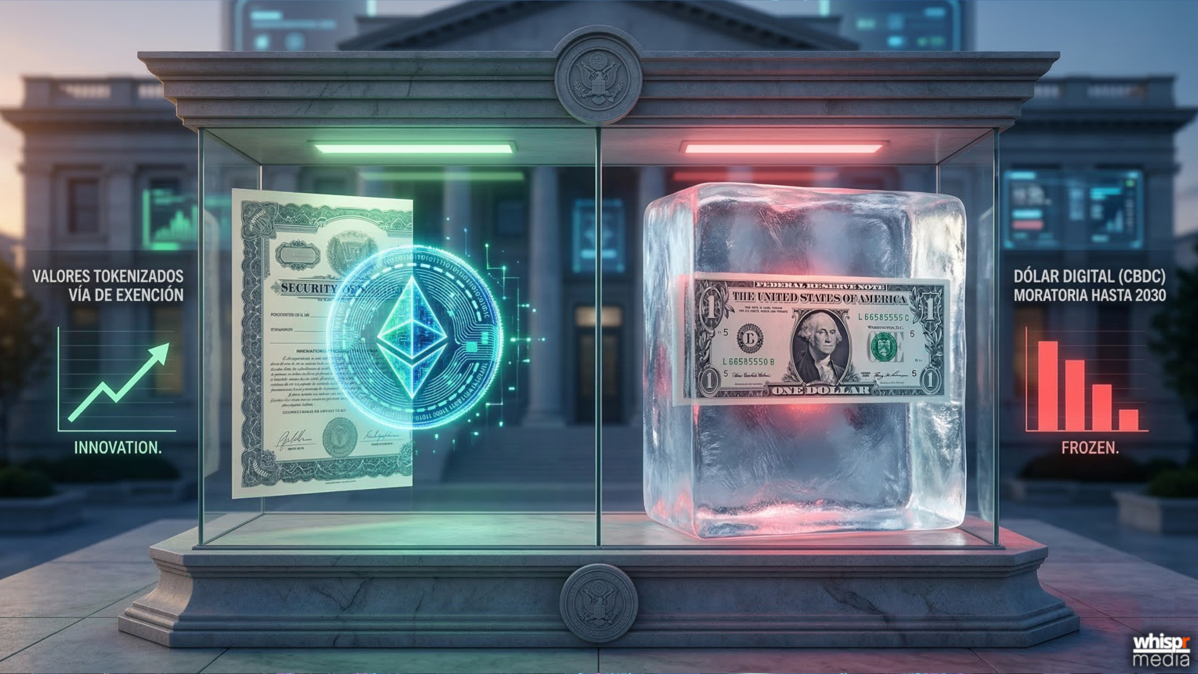 La SEC allana el camino para los valores tokenizados mientras el Senado frena el dólar digital