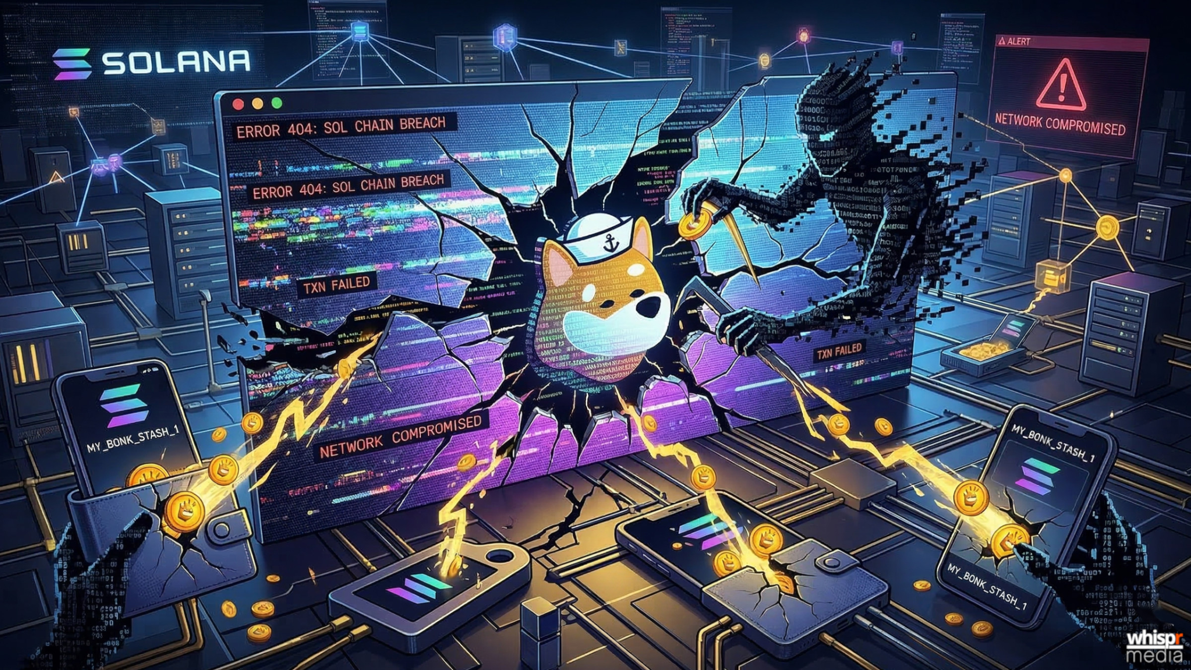 Hackeo a Bonk.fun: el dominio de la plataforma de memecoins fue secuestrado y los atacantes drenaron fondos de los usuarios
