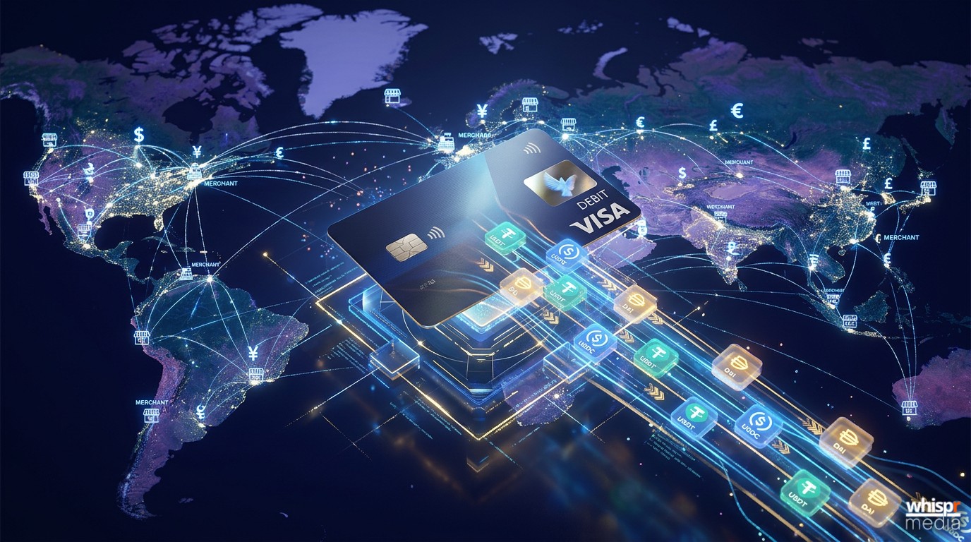Visa y Bridge llevan los pagos con stablecoins a más de 100 países: podrás gastar criptomonedas en 175 millones de comercios