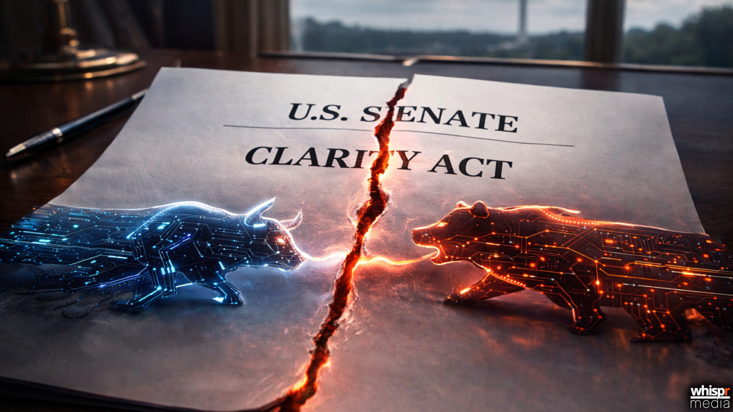 Guerra abierta por la ley cripto en EE.UU.: Hoskinson (Cardano) y Garlinghouse (Ripple) chocan por la CLARITY Act