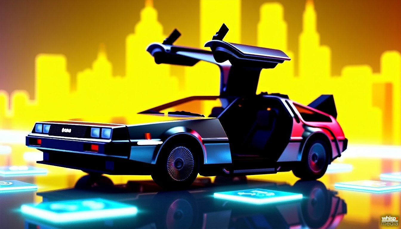 DeLorean aterriza en Solana como NFT: La nostalgia de los 80s se digitaliza en la blockchain